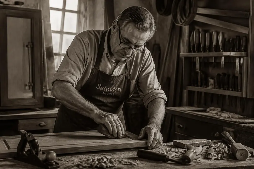 Maestro artigiano al lavoro